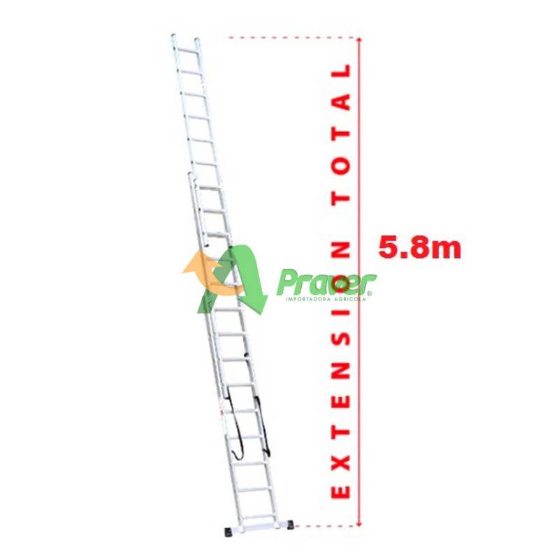 Escalera Aluminio Tijera Podas 5.8 mts