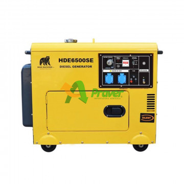 Generador Insonorizado HDE6500SE Marca Bear Machine 5,5 KW