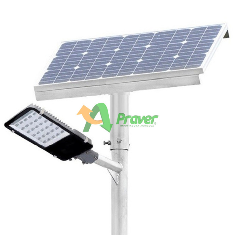 Luminaria Solar Led 100w Full 6 mts Sensor Movimiento