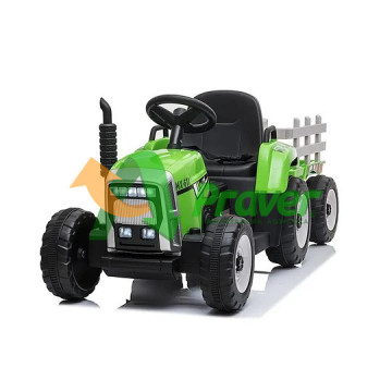 Tractor A Batería Con Remolque