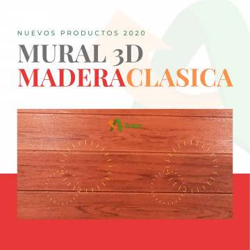 PAPEL MURAL 3D MADERA CLASICA